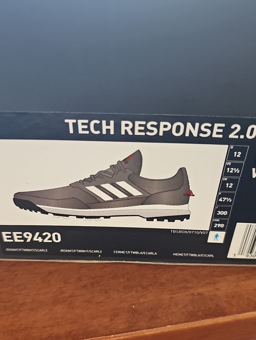 New 𝅺adidas Golf Shoes Tech Response 2.0 Men’s 12.5 WIDE W gray White
